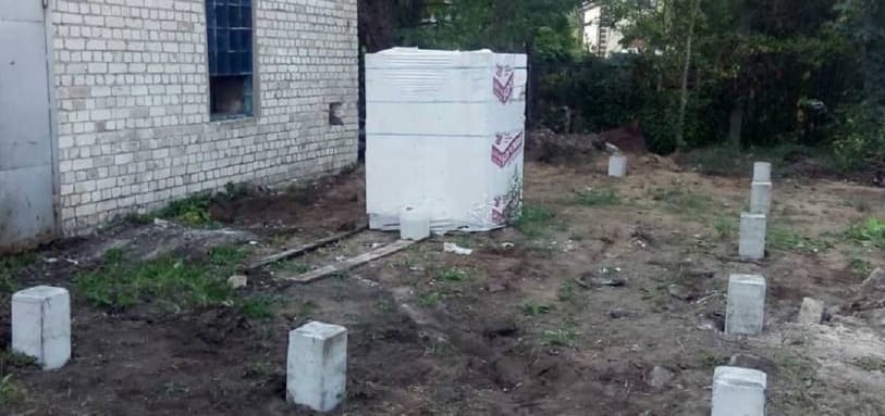 Фундамент на забивных ЖБ сваях