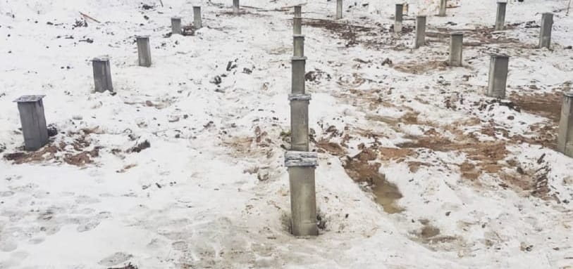 Фундамент на забивных ЖБ сваях